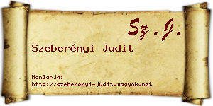 Szeberényi Judit névjegykártya