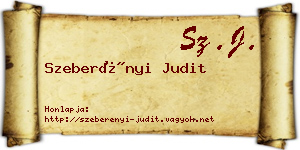 Szeberényi Judit névjegykártya