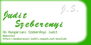 judit szeberenyi business card