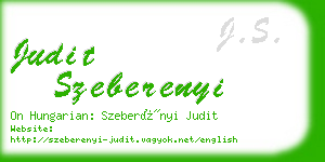 judit szeberenyi business card